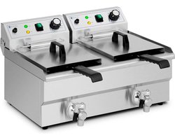 Elektrische friteuse - 2 x 9 L - 230 V - Royal Catering