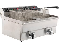Elektrische Tafelfriteuse 2X8 L - CombiSteel 7455.1005 - Horeca