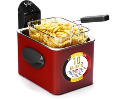 Frifri 1905R - Frituurpan - friteuse - 3,5 liter - 3200 Watt - 1 kg friet - 10 jaar garantie
