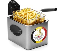 Frifri 3532RVS - Frituurpan - 3,5L - 3200W - 1kg friet - 10 jaar garantie - RVS
