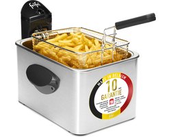 Frifri 5848 Frituurpan - friteuse - 4,5 liter - koude zone - 3200 Watt - 1,5 kg friet - 10 jaar garantie