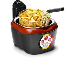 Frifri F918RR2 Duo - Frituurpan - friteuse - 3 liter - koude zone - 3200 Watt - Koolstof geur- & vetfilter - 1 kg friet - 3 jaar garantie