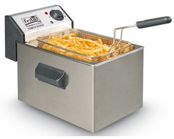 FRITEL Friteuse Profi 3505 - Professionele Frituurpan / Frituurketel - 5L - 3200W - Antistofdeksel - Olie + Vast Vet