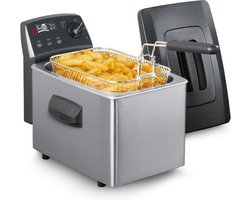 FRITEL Friteuse Turbo SF® 4150 - Frituurpan / Frituurketel - 3L - 2400W - Antistofdeksel - 2 tot 4 Pers. - Koude Zone - Olie + Vast Vet