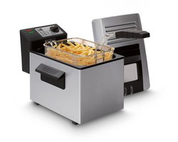 FRITEL Frituurpan - A107 - Frietketel met Filterdeksel - Friteuse - Koude Zone - 3-5 Pers. Frituurketel met Kijkvenster - 2400W - 4L