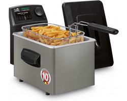 FRITEL Frituurpan - Frytastic® 5150 - Frietketel met Antistofdeksel - Friteuse voor Olie + Vast Vet - Digitaal Scherm - 2-4 pers. Frituurketel - 2300W - 3L