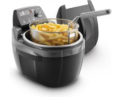 FRITEL Frituurpan - Turbo SF® 4209 - Frietketel met Antistofdeksel - Friteuse voor Olie + Vast Vet - 2-4 pers. Frituurketel - 2300W - 3L - Rond - Retro