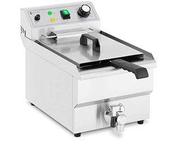 Friteuse 9 L met Koude Zone en Aftapkraan - 3000 W Elektrische Friteuse voor Commercieel Gebruik