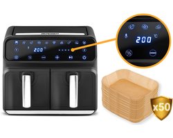 Friteuse zonder vet BD-653 zwart en zilver