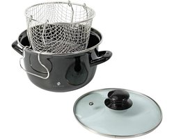 Frituur Pot - Tempura Pot - Frituurpot met Deksel - Pot voor Frituren