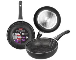 Frituurpan met Mandje Inductie, 26 cm, Aluminium, Antiaanbaklaag