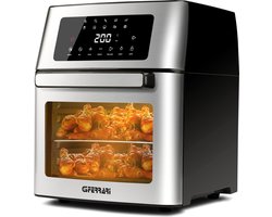 G3 Ferrari Friggisano Evo 15L Airfryer Oven – 1700W – 8 Programma’s – Heteluchtfriteuse met Draaispit & Timer