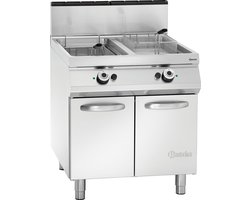 Gas Friteuse - 2 Binnenpannen - Bartscher 2959521 - Horeca