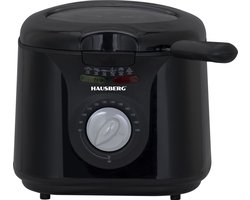 Hausberg HB-1331NG Elektrische Friteuse 2,5 L | 1450 W Vermogen | Instelbare Thermostaat & Veilig Frituren – Compacte Frietpan Voor Snack- & Gezinsporties