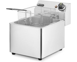 HENDI Friteuse – 8L – roestvrij staal – koude zone – uitneembare vetpan – 3500W