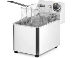 HENDI Friteuse – roestvrij staal – 4 liter – koude zone – uitneembare onderdelen