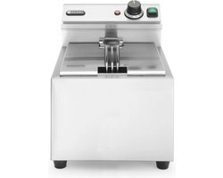 HENDI Tafelfriteuse – 8 liter – roestvast staal – koude zone – oververhittingsbeveiliging