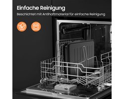 Heteluchtfriteuse – Airfryer – Frituurpan – Mini Oven – Heteluchtoven – XXL 23L Dual Zone – 15 Programma’s – 2200W – Roestvrijstaal – Dubbele Kamer