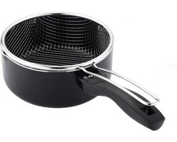 Inductie Friteuse van Aluminium Ø 18 cm met Antiaanbaklaag en Ergonomische Handgreep