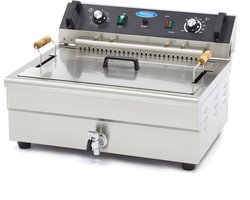 Maxima Frituurpan 20 L 1 Mand met Tapkraan Friteuse