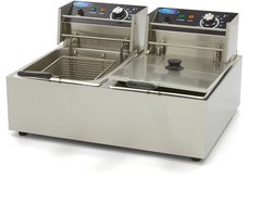 Maxima Frituurpan 2x 6 L 2 Manden tot 2,4 Kg Frites Friteuse