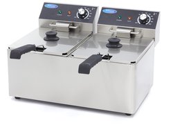 Maxima Frituurpan 2x 8 L 2 Manden tot 2,8 Kg Frites Friteuse