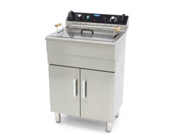 Maxima Frituurpan 30 L 1 Mand met Tapkraan en Opbergruimte Friteuse