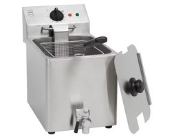 METRO Friteuse - GDF3008 - 8 Liter - RVS - Aftapkraan - 3250 W - Zilver
