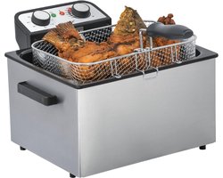 MMP® Frituurpan 5 liter - Frituurpan - Zilver - ‎36cm x 35cm x 25cm