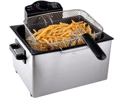 Nexvo® Frituurpan 5 liter - Frituurpan - Zilver - ‎35cm x 38cm x 25cm