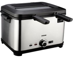 OCEAN OCDF2042 - Frituurpan - 4L - 2000W - Dubbele mand - 130-190℃