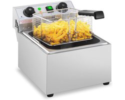 Professionele Elektrische Friteuse 10 Liter met Timer en RVS Design