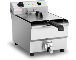 Royal Catering - Elektrische friteuse - 13 liter - 3.200 W - aftapkraan - koude zone