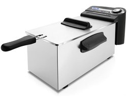 RVV® Frituurpan 4 liter - Frituurpan - Zilver - ‎24cm x 26cm x 44cm