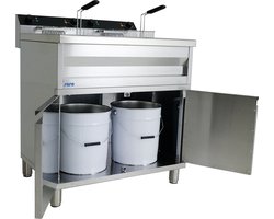 Saro GASTROLINE 12+12VS Dubbel 24 l Vrijstaand 1800 W Frituurpan Roestvrijstaal