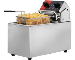 SCH® Frituurpan 4 liter - Frituurpan - Zilver - 42cm x 22cm x 37cm