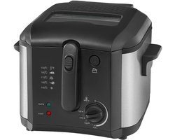 SNJY® Frituurpan - Friteuse - Frituurketel - 1600 Watt - Zwart