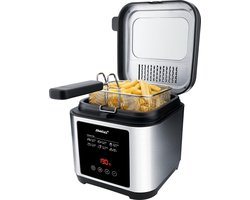 Steba DF150 - Frituurpan - friteuse - 2,5 liter - 1200 Watt - 800 gram - timer - XXL kijkvenster - Anti reukfilter