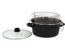 THEKITCHENETTE Friteuse met deksel 3645580 26cm Alle warmtebronnen inclusief inductie