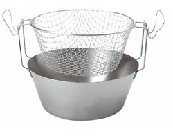 Thermobodem Friteuse van Roestvrij Staal - 20 cm