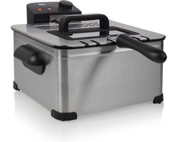 Tristar Frituurpan 5 liter - FR-6949 - Frituese 2000W - 1 grote, 2 kleine manden, kijkvenster - RVS
