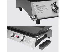 Bakplaat op gas SÉVILLE - 3 branders 7,5kW