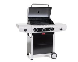 Barbecook Siesta 310 Black Edition - Gas BBQ barbecue - 3 Branders - Met zijbrander - 1 vaste zijtafel
