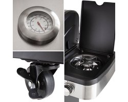 BBQ Set gasbarbecues - Grill/Plancha - FIDGI 4 + dressoir + aanrecht