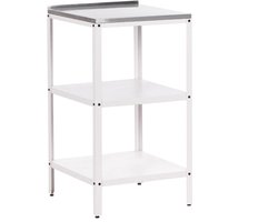 BELIANI VILAMA - Buitenkeuken eiland - Wit - Staal