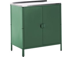 BELIANI VILAMA - Buitenkeukenkast - Groen - Staal