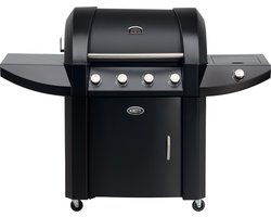 Boretti - Robusto Buitenkeuken met zijbrander - 4 Branders - Zwart
