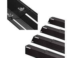 Branderafdekking set van 3 - 298 cm tot 533 cm - gasgrill verwarmingsplaat - vlamverdeler - reserveonderdelen