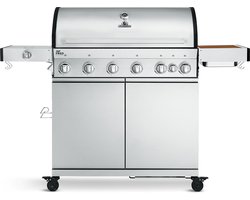 BURNHARD® Gas BBQ Fat FRED | 6-Brenner Gasgrill Deluxe - Series 3 - NL - mit Gusseisen-Ros