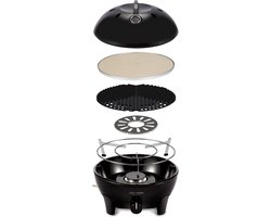 CADAC Dometic - Glamp Chef 40 - Luxe Gas BBQ - Pizzasteen - Percolatorhouder - Pandrager